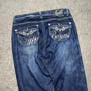 Y2K Vintage Apple Bottom Dark Wash Low Rise Skinny Jeans 7/8